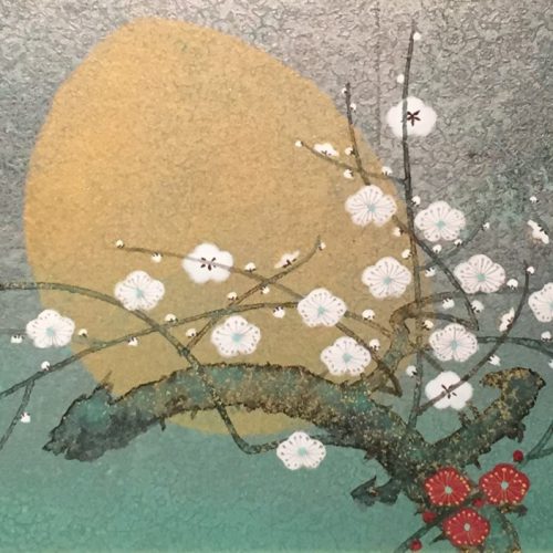 石踊達哉『紅白梅』