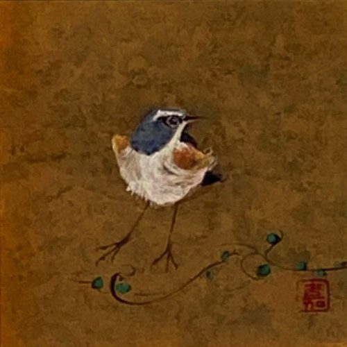 中野嘉之『瑠璃鶲』