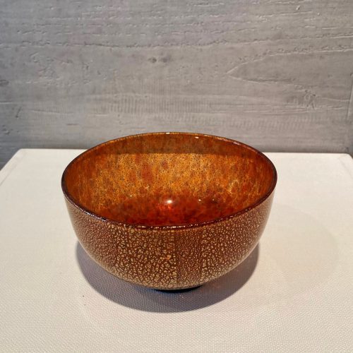 小林貢『宙吹硝子　茶碗』