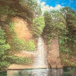 阿部穣『滝のある風景』