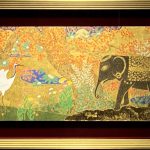 鈴木強『笑うツルとゾウ・紅葉』
